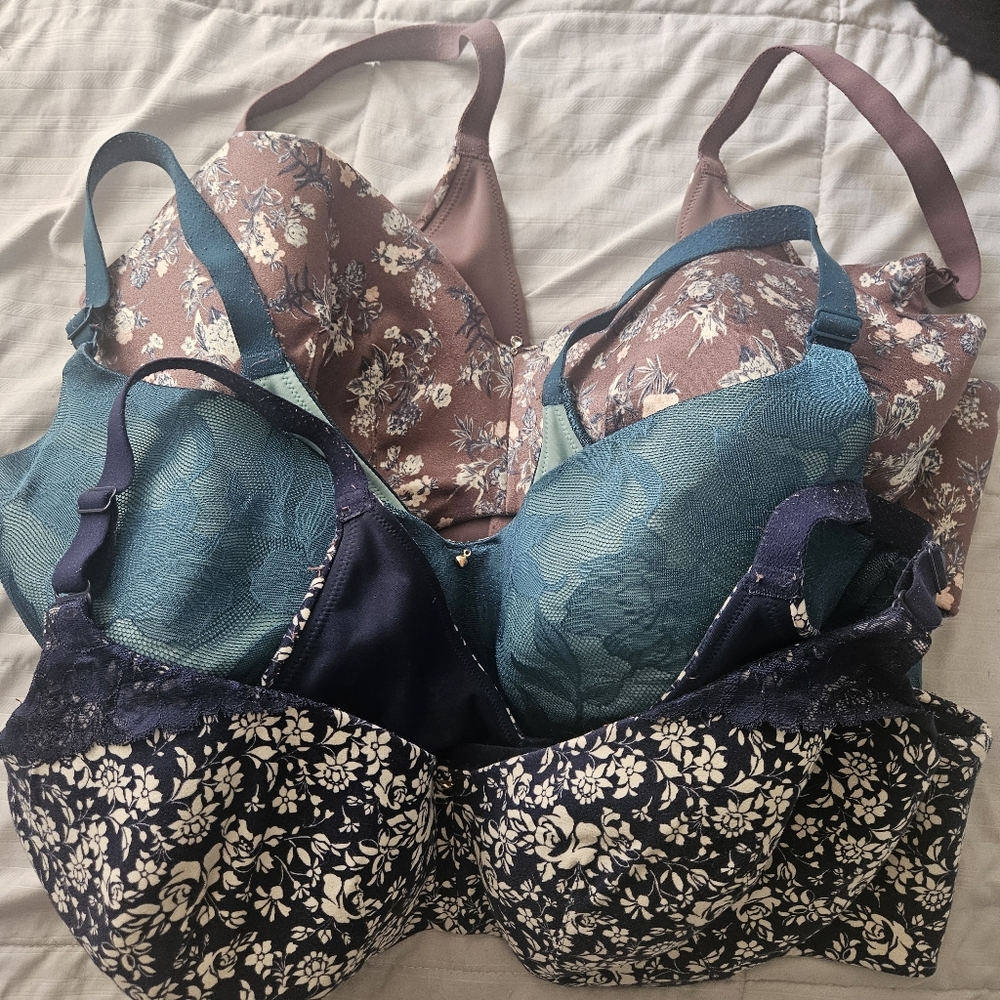 Three Cacique Underwire Bras